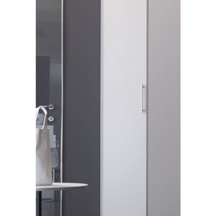 TERMINALE SX ARMADIO BASIC FRASSINATO BIANCO main product photo