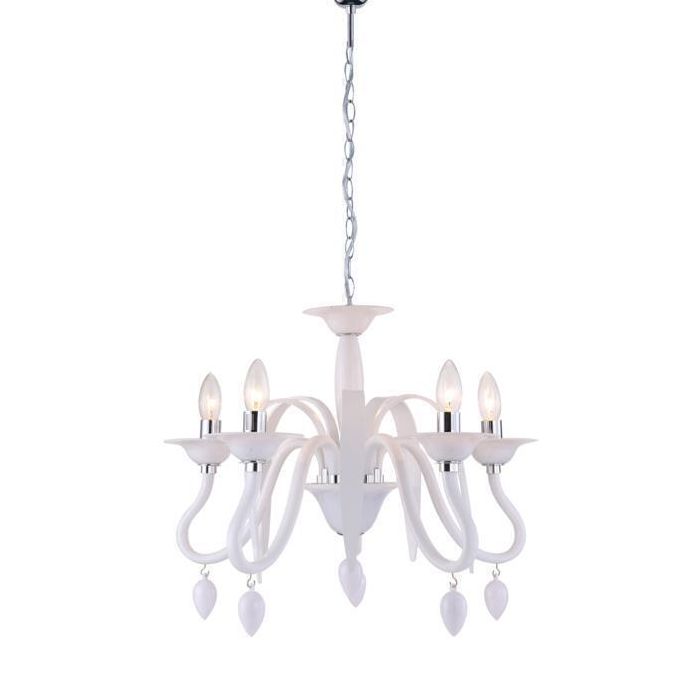 ESTEFAN LAMPADARIO BIANCO 5LXE14 40W main product photo