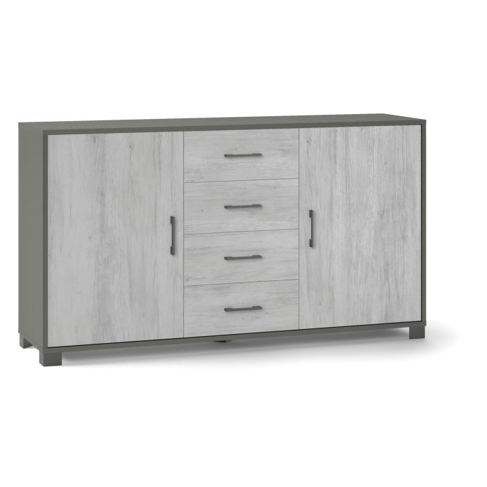 MOBILE 2 ANTE+ 4 CASS A 779TTQB030 153X41X86 CM TITANIO-QUERCIA BIANCO main product photo