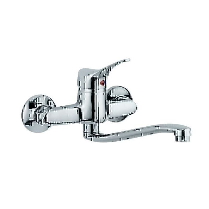 Miscelatore lavello a parete canna ondulata bassa main product photo