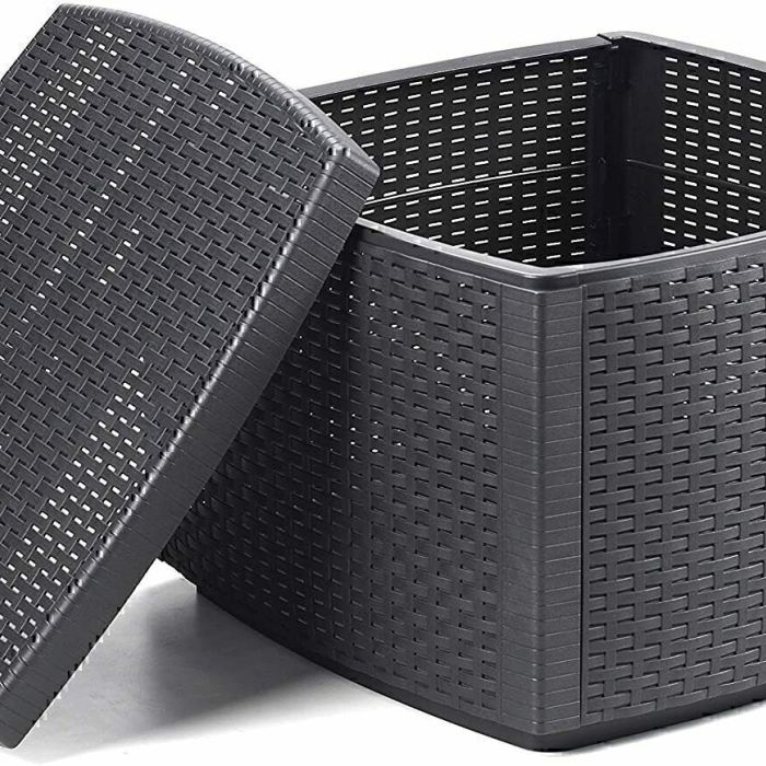 TAVOLINO POUF CONTENITORE RATTAN NAXOS 53X53 main product photo