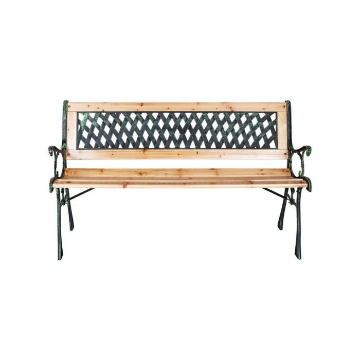 PANCHINA PARCO 2 POSTI GHISA E LEGNO main product photo