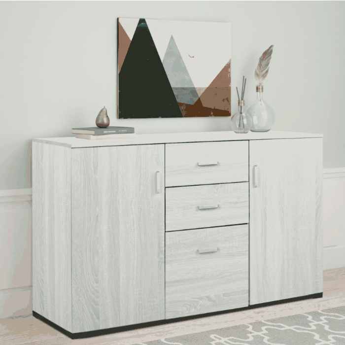 CREDENZA ROVERE SBIANCATO DE11 L. 120 P.40 H. 82.5 main product photo