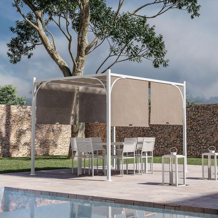 GAZEBO CUBO PERGOLA 3X3MT STR.BIANCA 786/37 main product photo