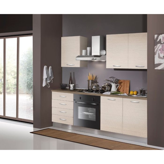 MONOBLOCCO 195 DX ROVERE BIANCO CON ELETTRODOMESTICI main product photo