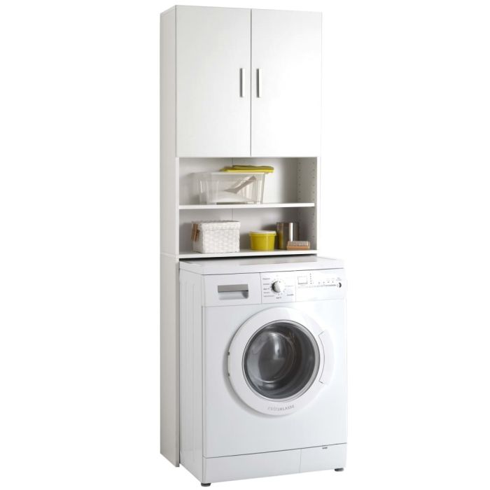 MOBILE SOPRALAVATRICE C/VANI E 2ANTE COLORE BIANCO MIS: 65X25X192H main product photo
