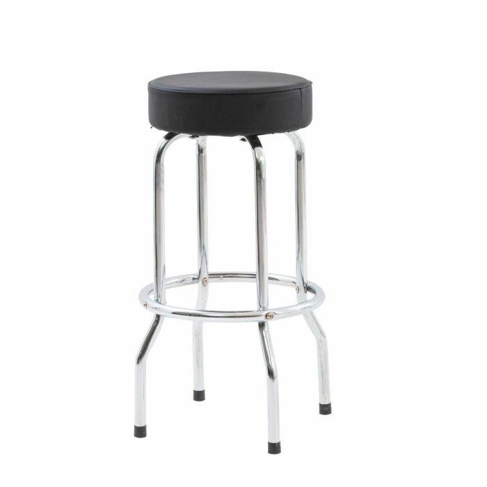 SGABELLO BENSON FISSO RIVESTITO IN SIMILPELLE NERO main product photo