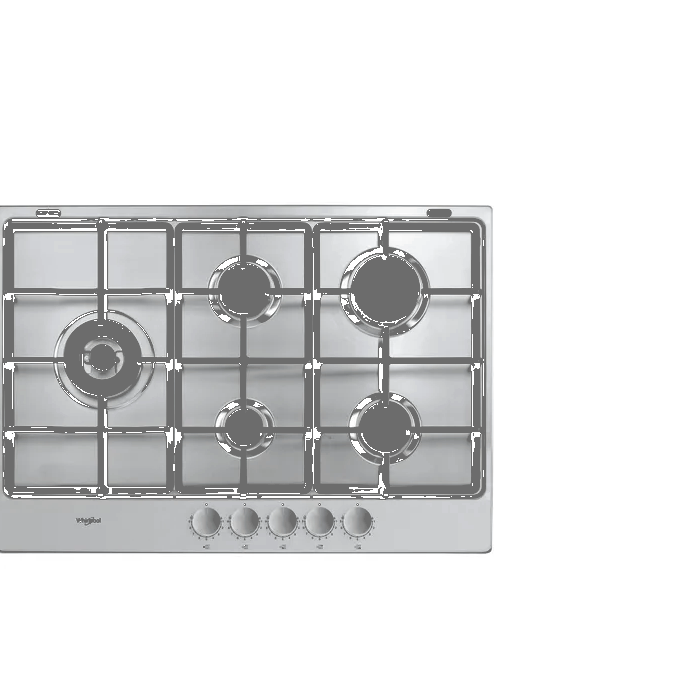 PIANO COTT.INC. GAS WHIRLPOOL TGML 761 IX INOX 73CM ART144064 main product photo