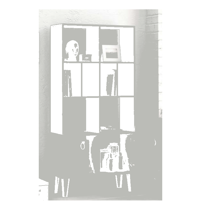 LIBRERIA BENE C/ ANTA ANTARCITE ART. BENE ANTRACITE main product photo