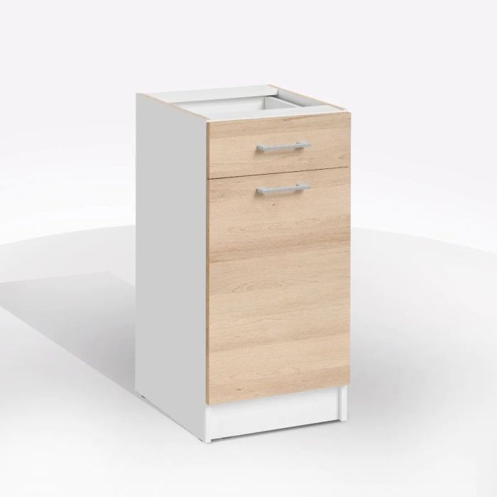 BASE CUCINA ECO CM 40X46 H.82 BIANCO E ROVERE ARTISAN BA7 main product photo