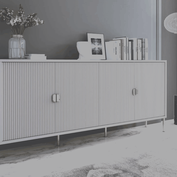 CREDENZA MOD.LOTUS CASHMERE EFFETTO CANNETTATO CR8 main product photo