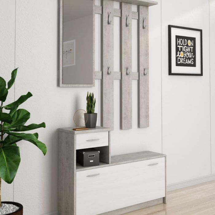 INGRESSO VERA BIANCO CEMENTO 86105D52 L.100 H.190 main product photo