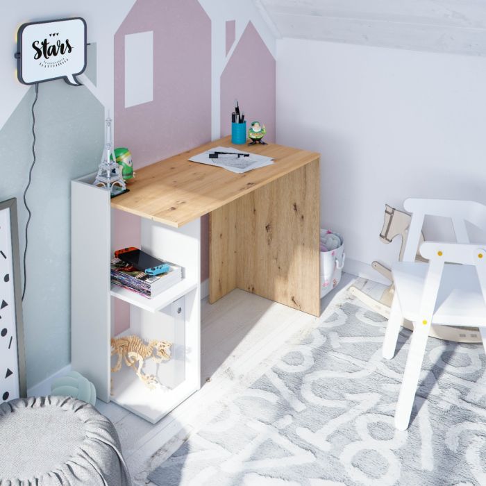 SCRIVANIA KENIA 012317W ROVERE NODATO BIANCO ARTIK L.100 main product photo