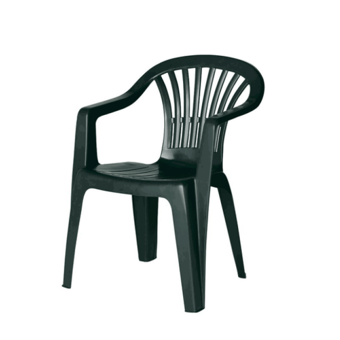 SEDIA IMPILABILE IN RESINA ALTEA VERDE main product photo