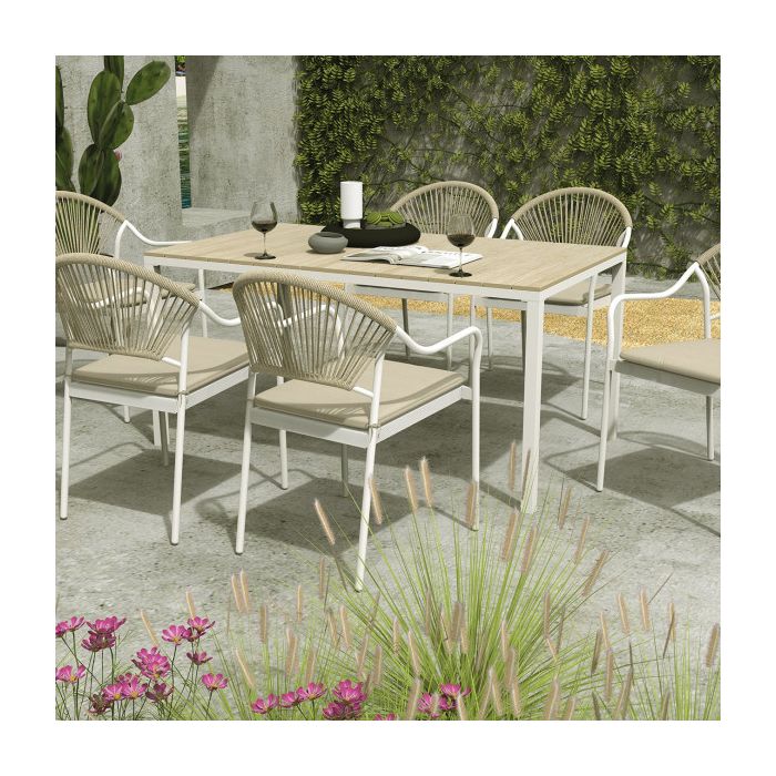 SET GIADINO RODI 1 TAV + 6 SEDIE ART. 761/41 MIS. L.150 P.72.5 main product photo