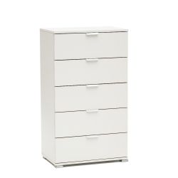 CASSETTIERA 5CASSETTI 60X38X103 BIANCA ART 1305B