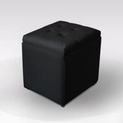 POUF CONT 44X44H45  NERO PF45NE