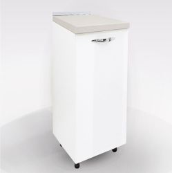 Base cucina 1 anta 30 cm bianco lucido