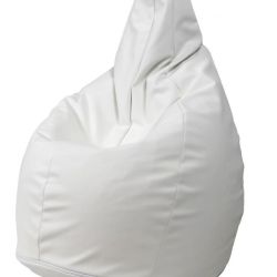 POUFF SACCO  ECOPELLE BIANCO