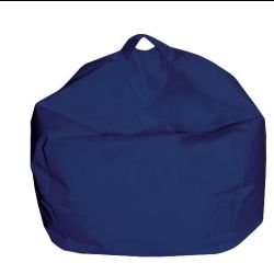 POUFF SACCO  ECOPELLE BLU