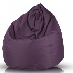 POUFF SACCO  ECOPELLE VIOLA