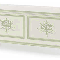 CASSAPANCA CON DECORO IN STILE SHABBY CHIC