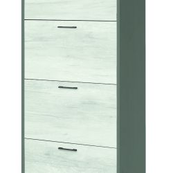 SCARPIERA 4 RIBALTE TITANIO-QUERCIA BIANCO A764TTQB030