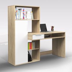 SCRIVANIA C/LIBRERIA RIVERE FROT. BIANCHI ART. SCR86