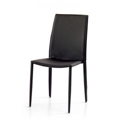 SEDIA ECOPELLE NERA ART. 612