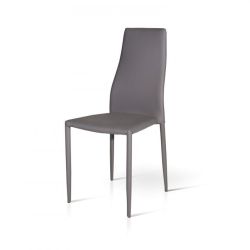 SEDIA ECOPELLE ANTRACITE SCH ALTO ART. 696