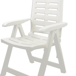 POLTRONA RESINA PIEGH. YUMA BIANCO 