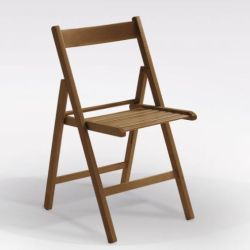 SEDIA PIEGHEVOLE ART 01 TINTA NOCE T63 01NO