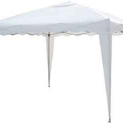 GAZEBO PIEGHEVOLE C/BORSA BIANCO 2x2MT ART. 787/8