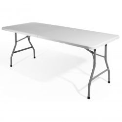 TAVOLO BIRRERIA RESINA PIEGH. BIANCO 2360/16 180x75x74