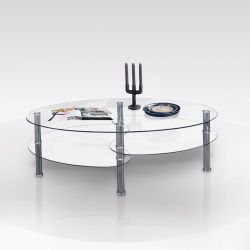 TAVOLINO 3 PIANI VETRO TVL297