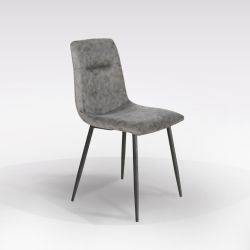 SEDIA IMB. SIMILPEL VINTAGE GRIGIO SED 355