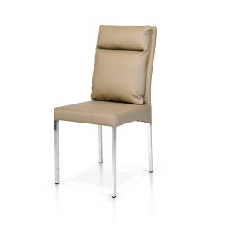 SEDIA IMBOT. RIVEST IN ECOPELLE TORTORA ART953