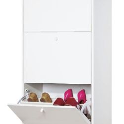 SCARPIERA 3 RIBALTE  BIANCO  ART A19300BI H.121 L.62 P.29