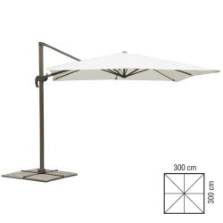 OMBRELLONE A BRACCIO  DELUXE QUADR ECRU' 3X3MT 780/27