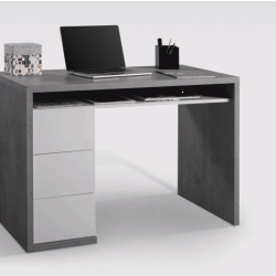 SCRIVANIA PRIVILEGIO CEMENTO / BIANCO LUC SCR744