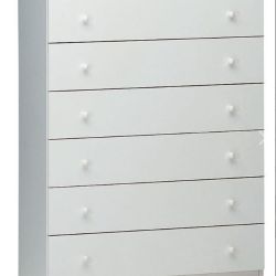 CASSETTIERA 6 CASS BIANCA A253BI H.107 L.77 P.47