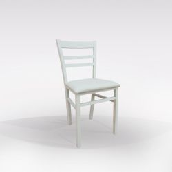 SEDIA NADIA LEGNO LACCATA BIANCA SED455