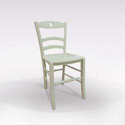 SEDIA CUORE LACC SABBIA FOND. LEGNO SED119