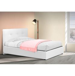 LETTO DA 120 SOFT ECOP. BIANCA C/CONT LET152