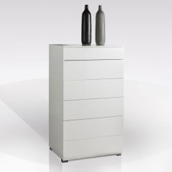 CASSETTIERA PRIVILEGIO 6 CASS. BIANCO LUCIDO CA168