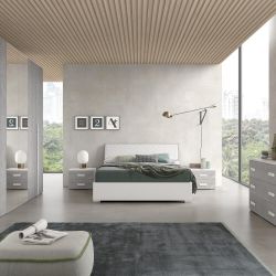 Camera 6 ante battenti Prime frassino bianco cemento