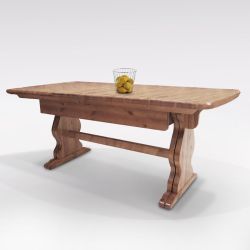 TAVOLO ALLUNGABILE PINO TINTA MIELE 254MI