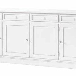 CREDENZA 4 PORTE BIANCO 205X42X86H ART.1380