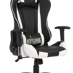 POLTRONA UFFICIO GAMING NERO-BIANCO