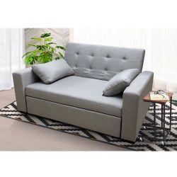 DIVANO LETTO 2 POSTI TOMMY GRIGIO TORTORA DIV654